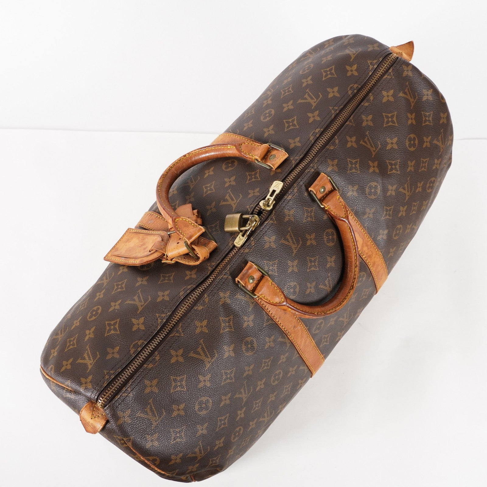 Authentic Louis Vuitton Monogram Keepall 55 Travel Bag M41424 02A214004011
