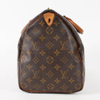 Authentic Louis Vuitton Monogram Speedy 35 M41524 Handbag vintage 02E405940018