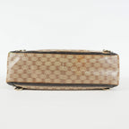 Gucci Abbey Tote Bag Beige GG Canvas Leather Shoulder Bag Vintage 09M032266016