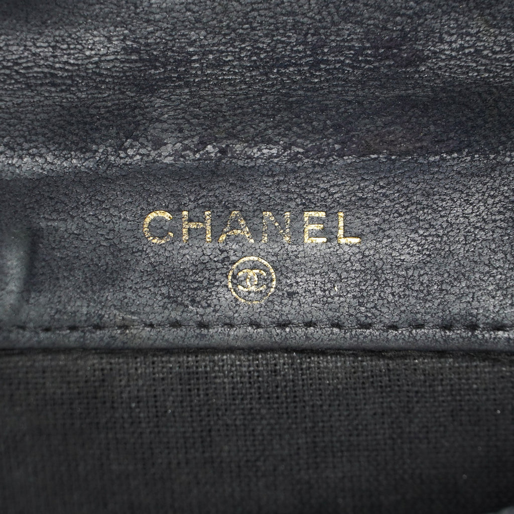 Chanel Caviar Skin Black  Trifold Wallet Compact 06E46825025