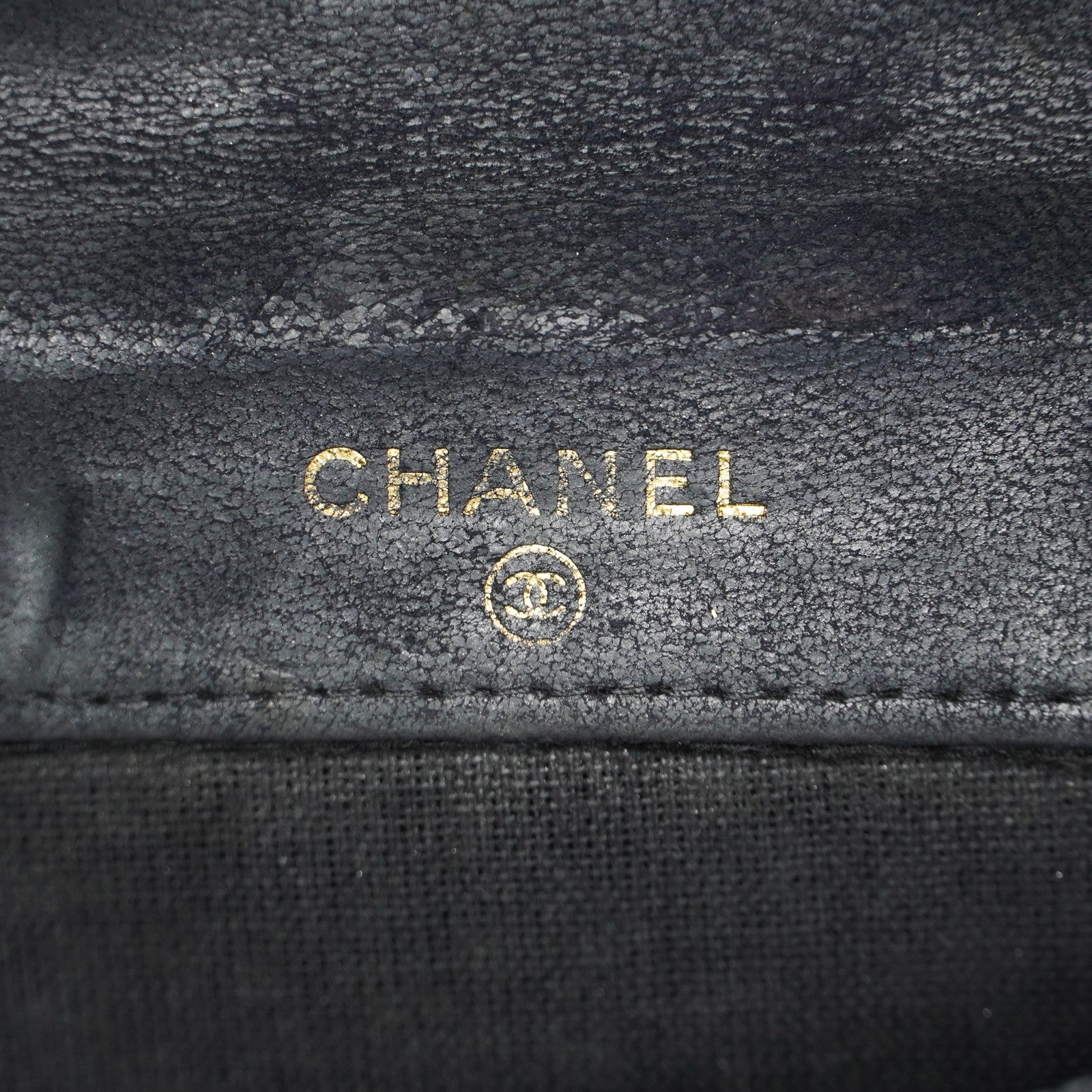 Chanel Caviar Skin Black  Trifold Wallet Compact 06E46825025