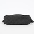 Gucci GG Canvas Boat Pochette Black Shoulder Pouch Bag Vintage Used 08E052090002