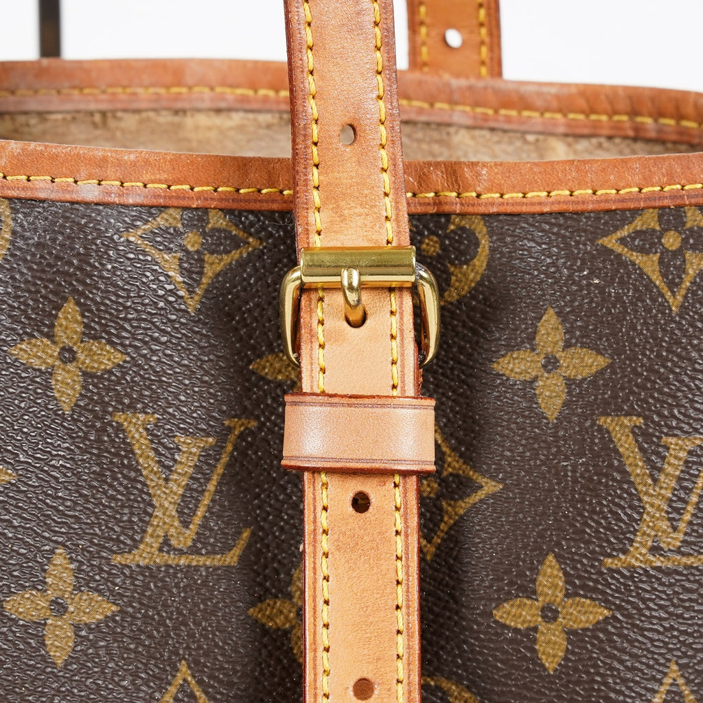 Louis Vuitton Bucket GM M42236 Monogram Canvas Brown Tote Bag Used 08E192750010