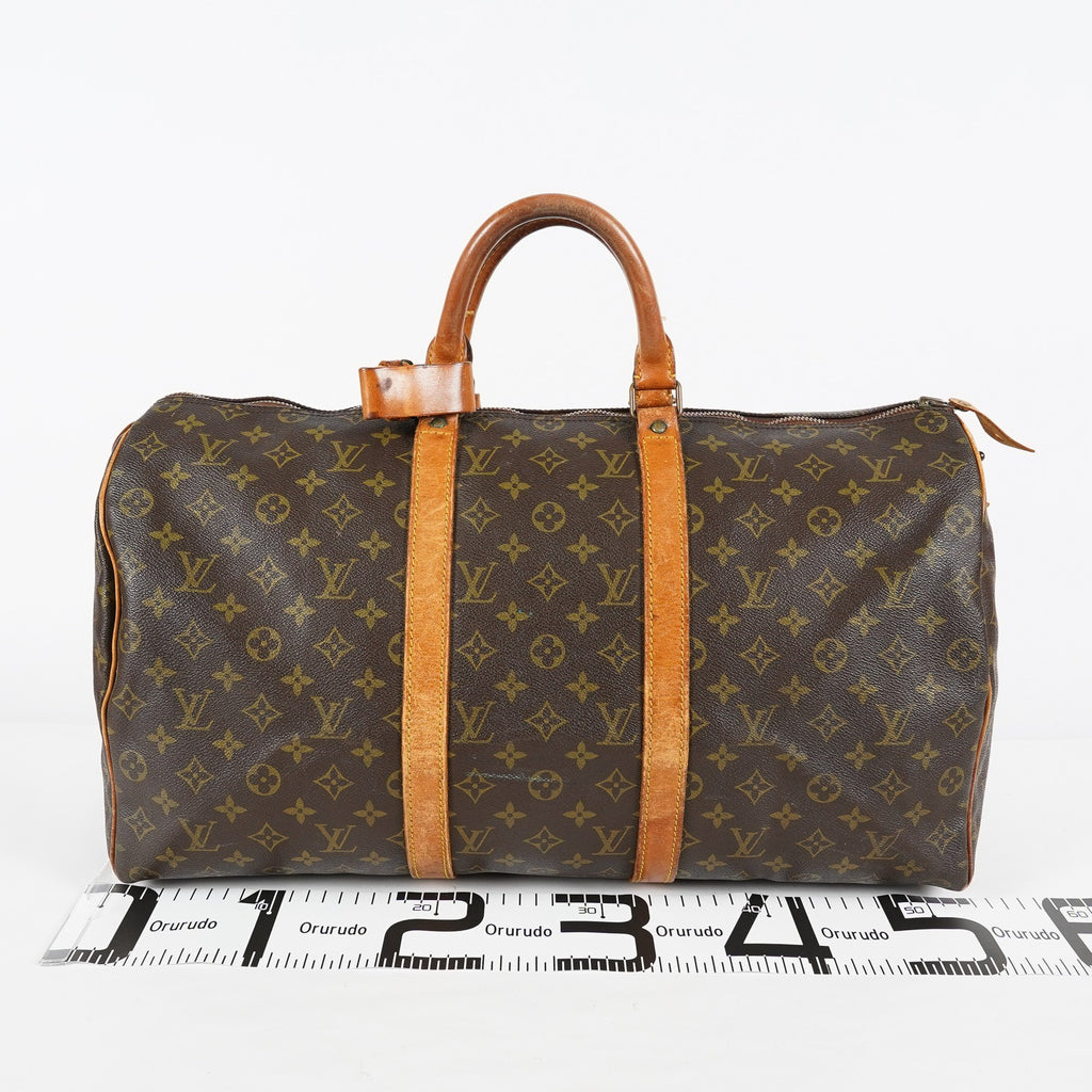 Louis Vuitton Keepall 45 Monogram Canvas Brown Duffle M41428 Used 08A143546403