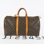 Louis Vuitton Keepall 45 Monogram Canvas Brown Duffle M41428 Used 08A143546403