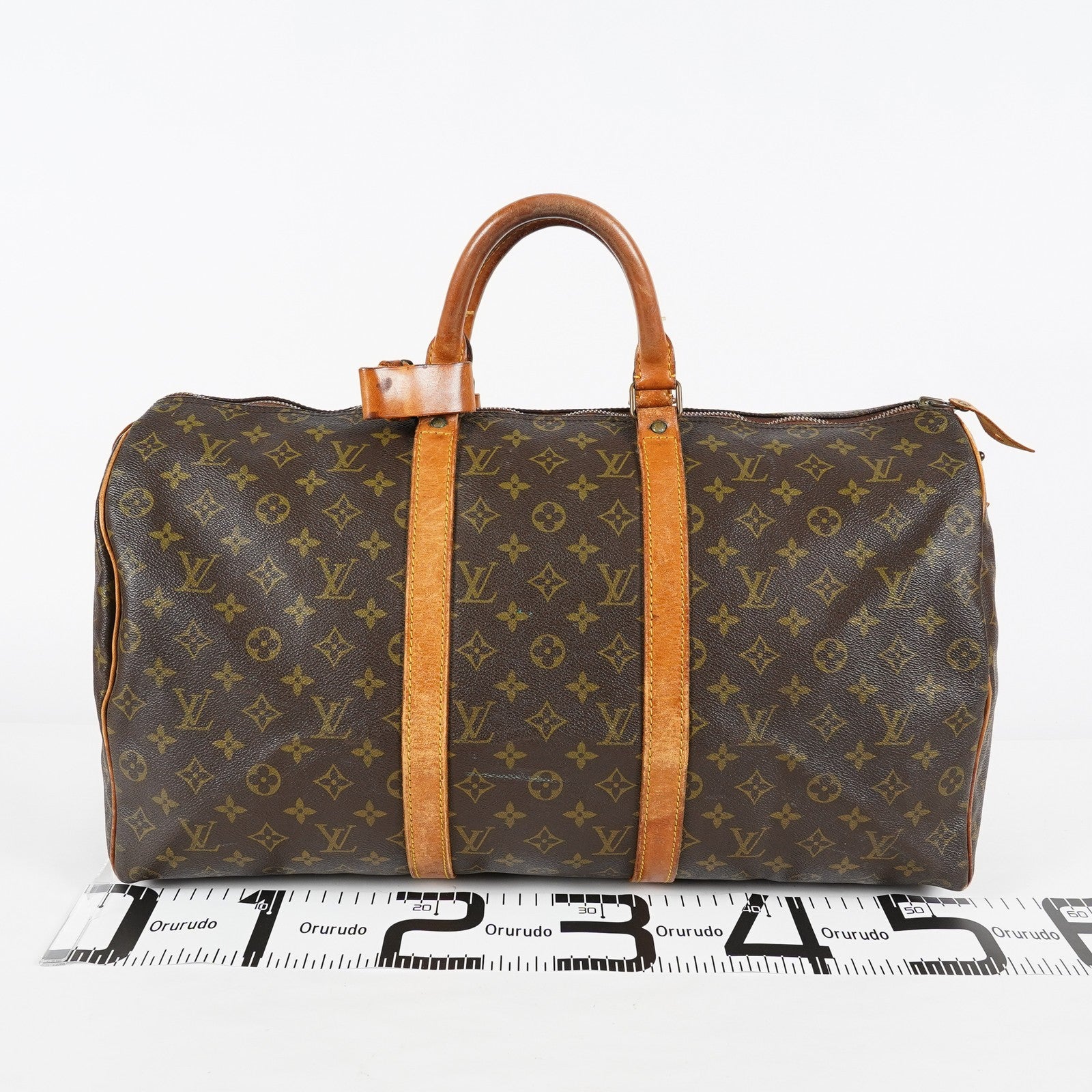 Louis Vuitton Keepall 45 Monogram Canvas Brown Duffle M41428 Used 08A143546403