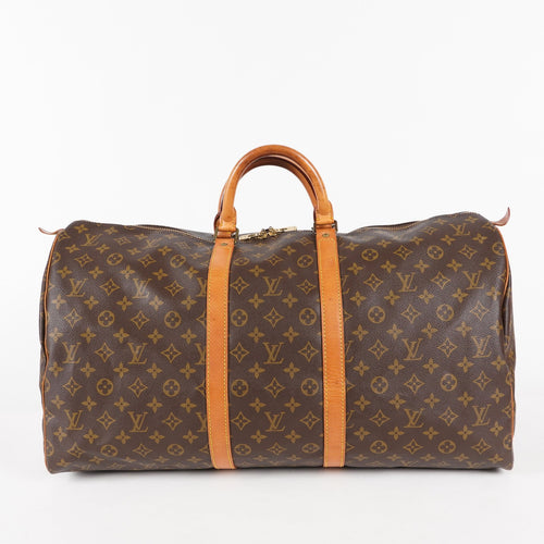 Authentic Louis Vuitton Monogram Keepall 55 Travel Bag M41424 03A155605606