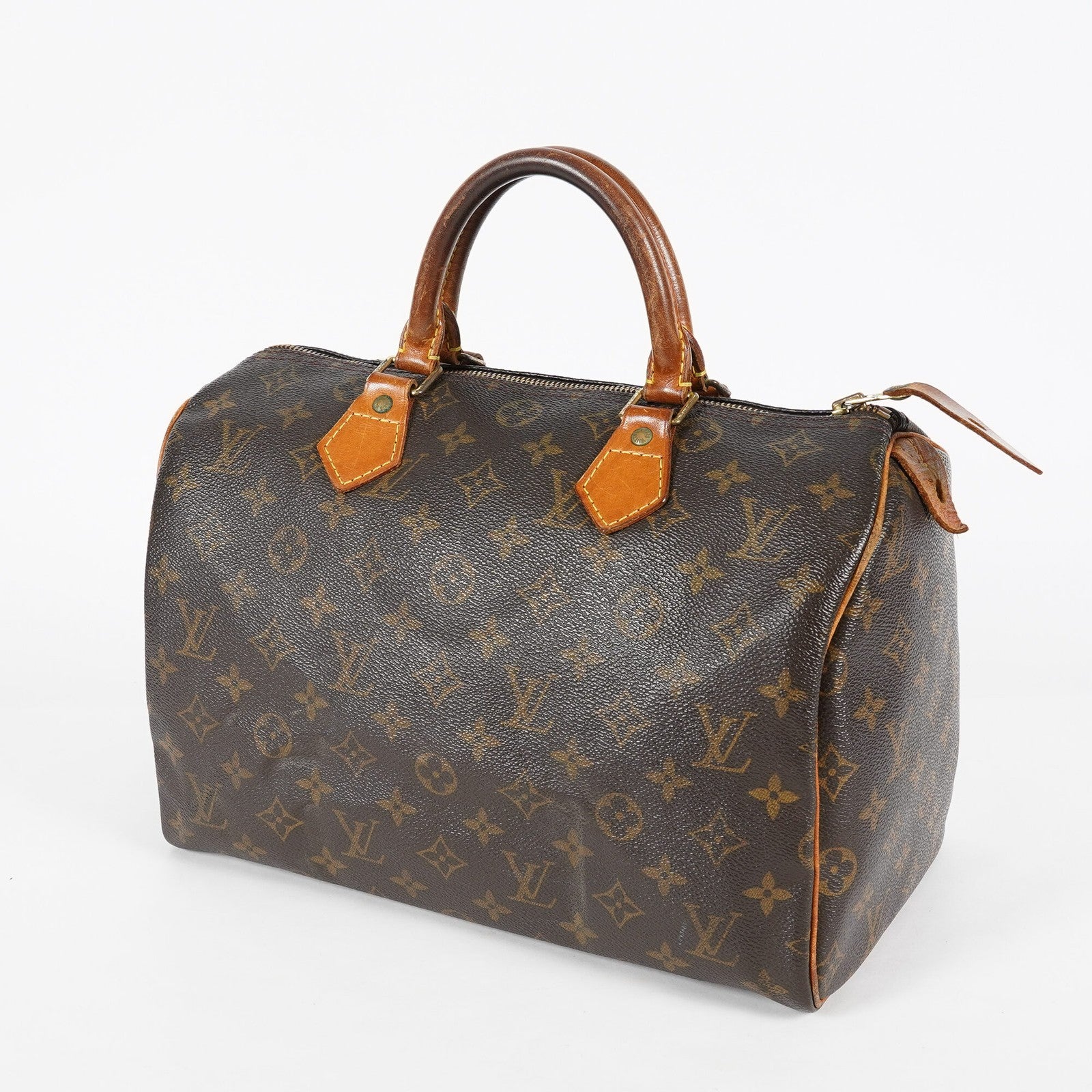 Louis Vuitton Speedy 30 Monogram Brown Handbag M41526 Used Vintage 07E245170012