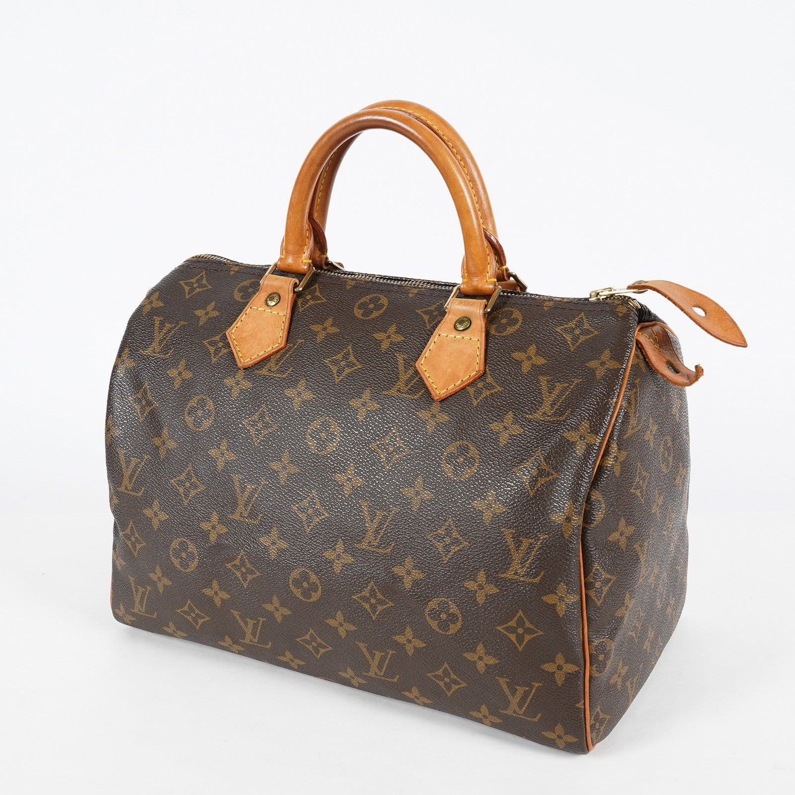 Louis Vuitton Speedy 30 Monogram Canvas Brown Hand Bag Used M41526 07A037035614