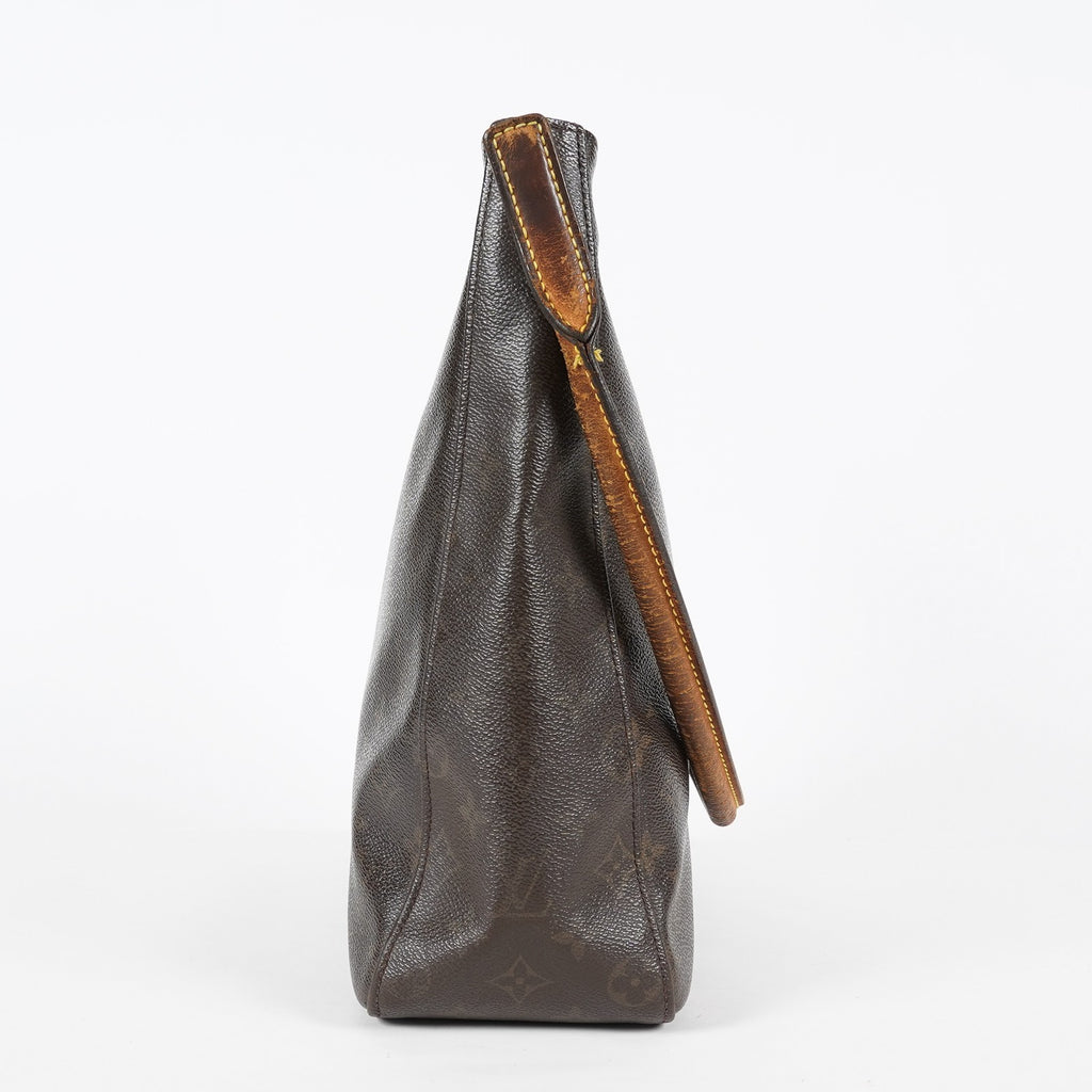 Louis Vuitton Looping GM M51145 Monogram Canvas Brown Hobo Bag Used 08A082917203