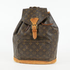 Louis Vuitton Montsouris GM M51135 Monogram Canvas Brown Backpack 09E134510011