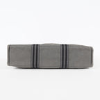 HERMES Fourre Tout GM Tote Bag Gray Canvas Handbag Unisex 08E34825010