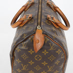 Louis Vuitton Speedy 30 Monogram Canvas Hand Bag Brown Used M41526 07A145319608