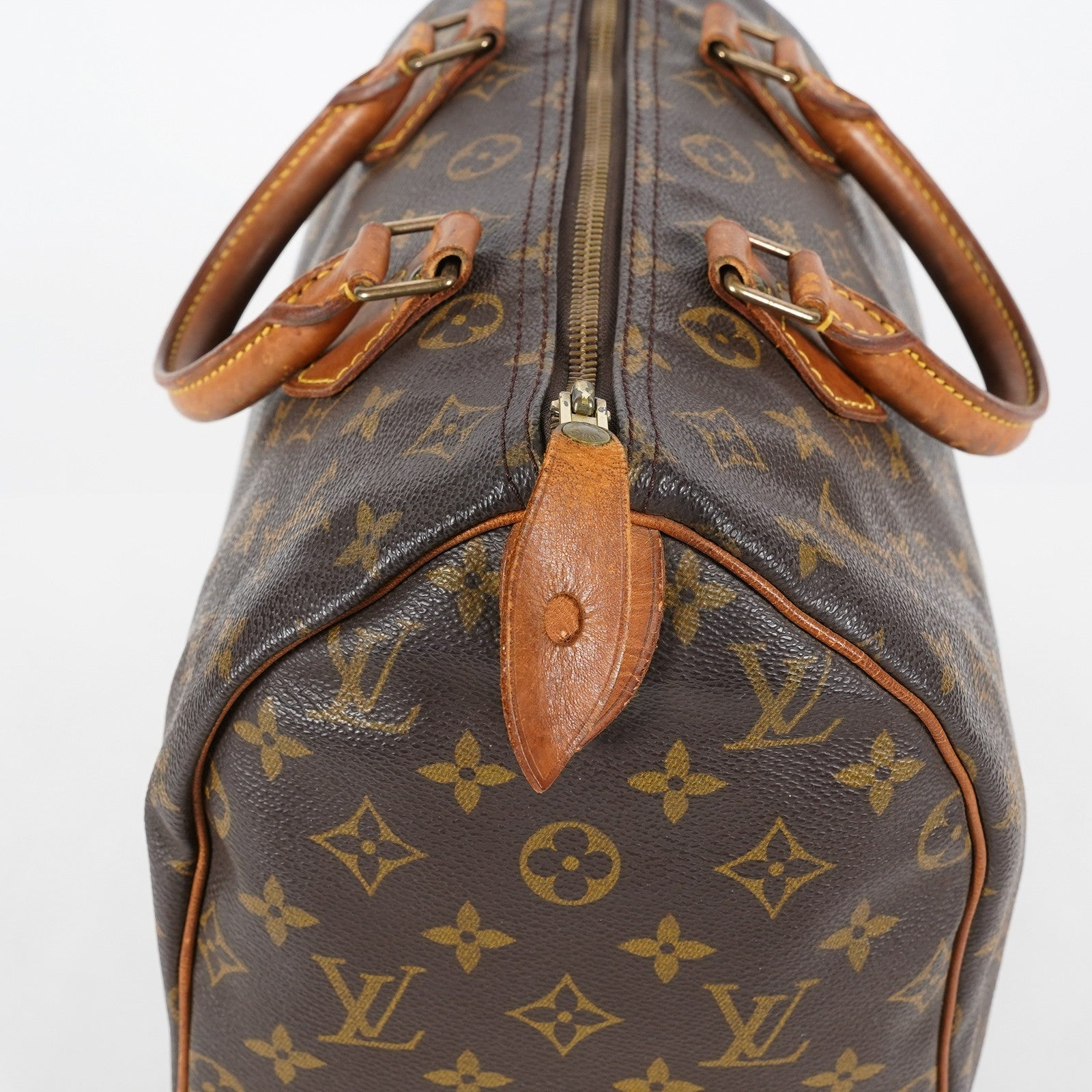 Louis Vuitton Speedy 30 Monogram Canvas Hand Bag Brown Used M41526 07A145319608