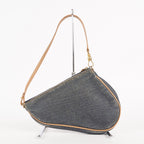 Christian Dior Trotter Blue Denim Mini Saddle Bag 02A115548405