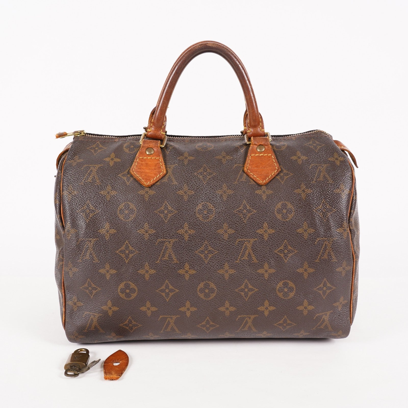 Authentic Louis Vuitton Monogram Speedy 30 Hand bag M41526 vintage 06E264070023