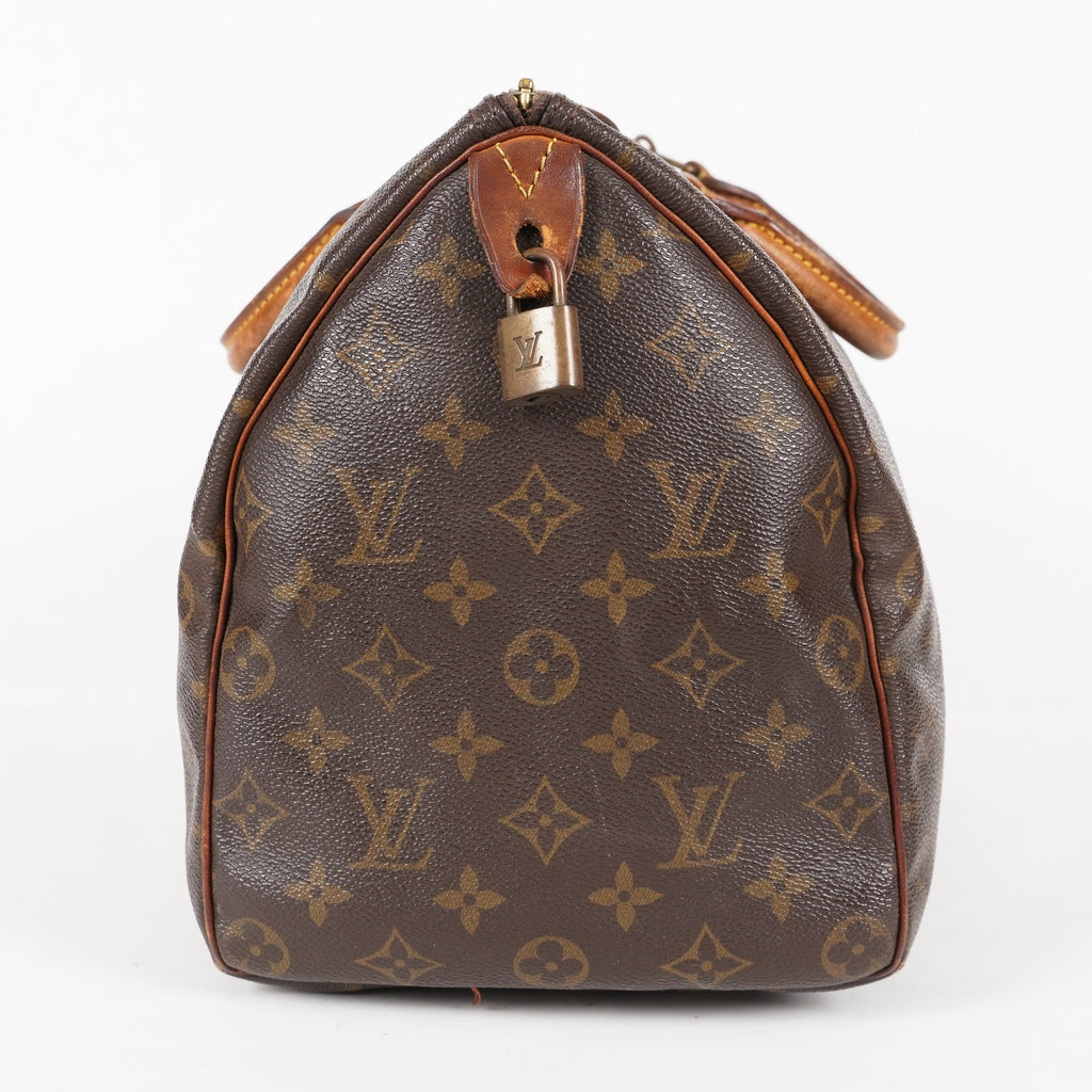Authentic Louis Vuitton Monogram Speedy 35 Handbag vintage M41524 06E435060012