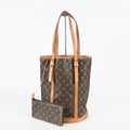 Louis Vuitton Bucket GM M42236 Monogram Canvas Brown Tote Bag Used 08E192750010