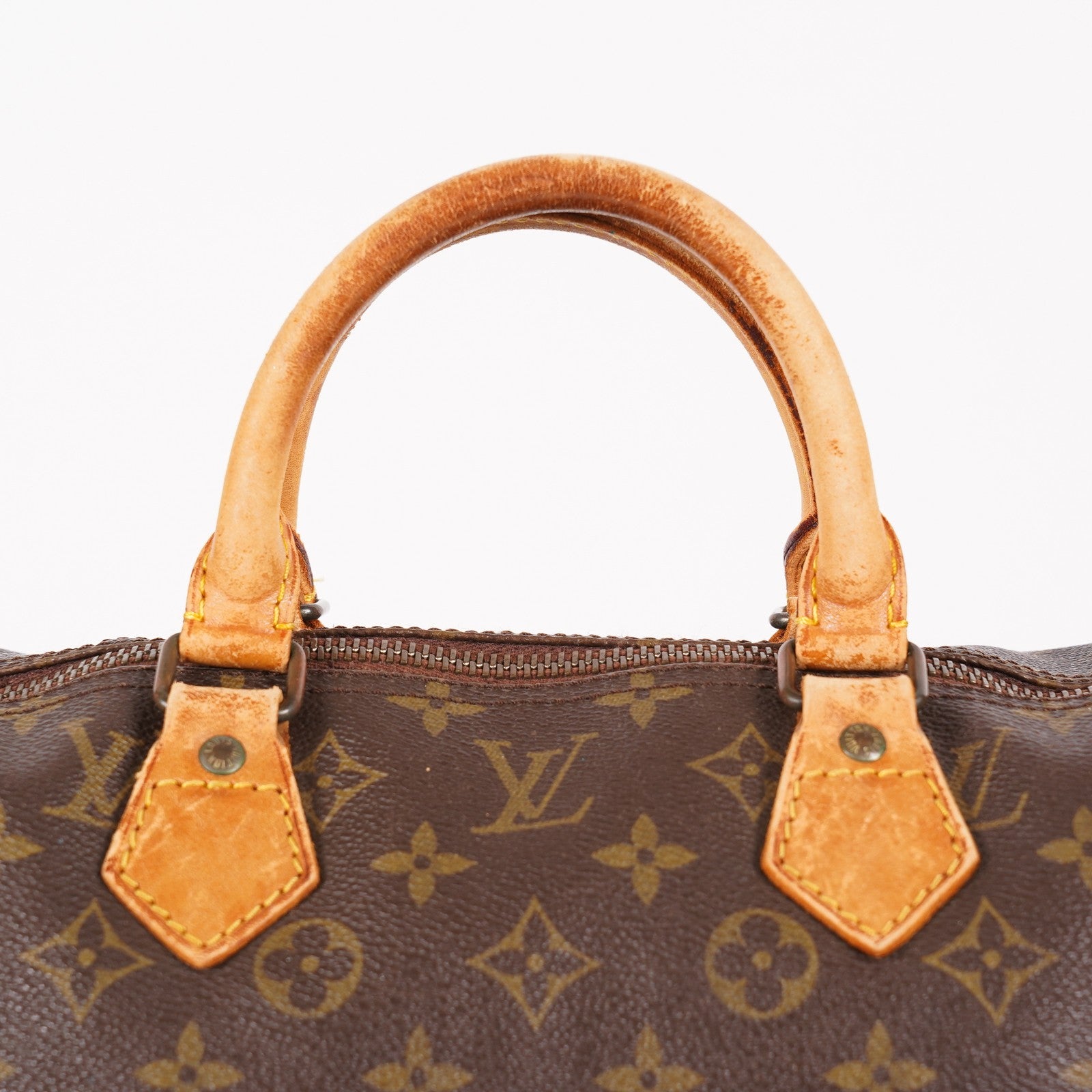 Louis Vuitton Monogram Speedy 40 M41522 Boston Hand Bag Brown Used 07E364180002