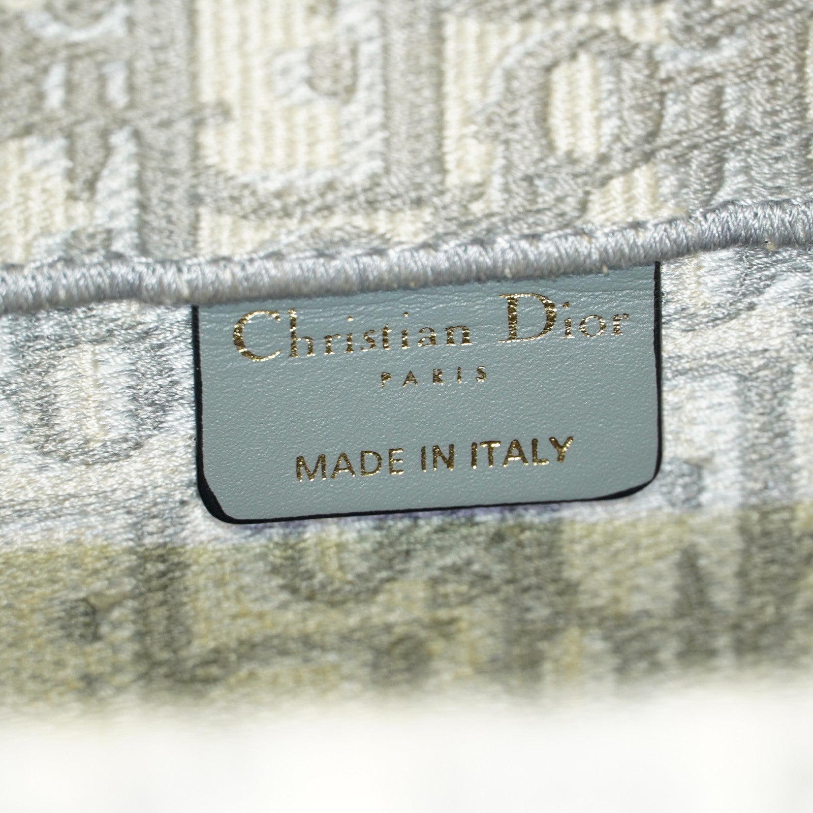 Christian Dior Book Tote Toile de Jouy Beige Gray Canvas Bag 02E207260003