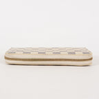 Louis Vuitton Zippy Wallet Damier Azur White Round Long PVC vintage 03T082000009