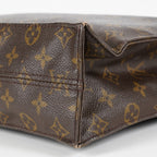 Louis Vuitton Sac Plat M51140 Monogram Brown Tote Bag Used Vintage 07E052310019