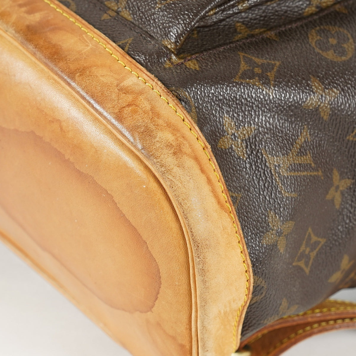 Louis Vuitton Montsouris GM M51135 Monogram Canvas Brown Backpack 09M024532016