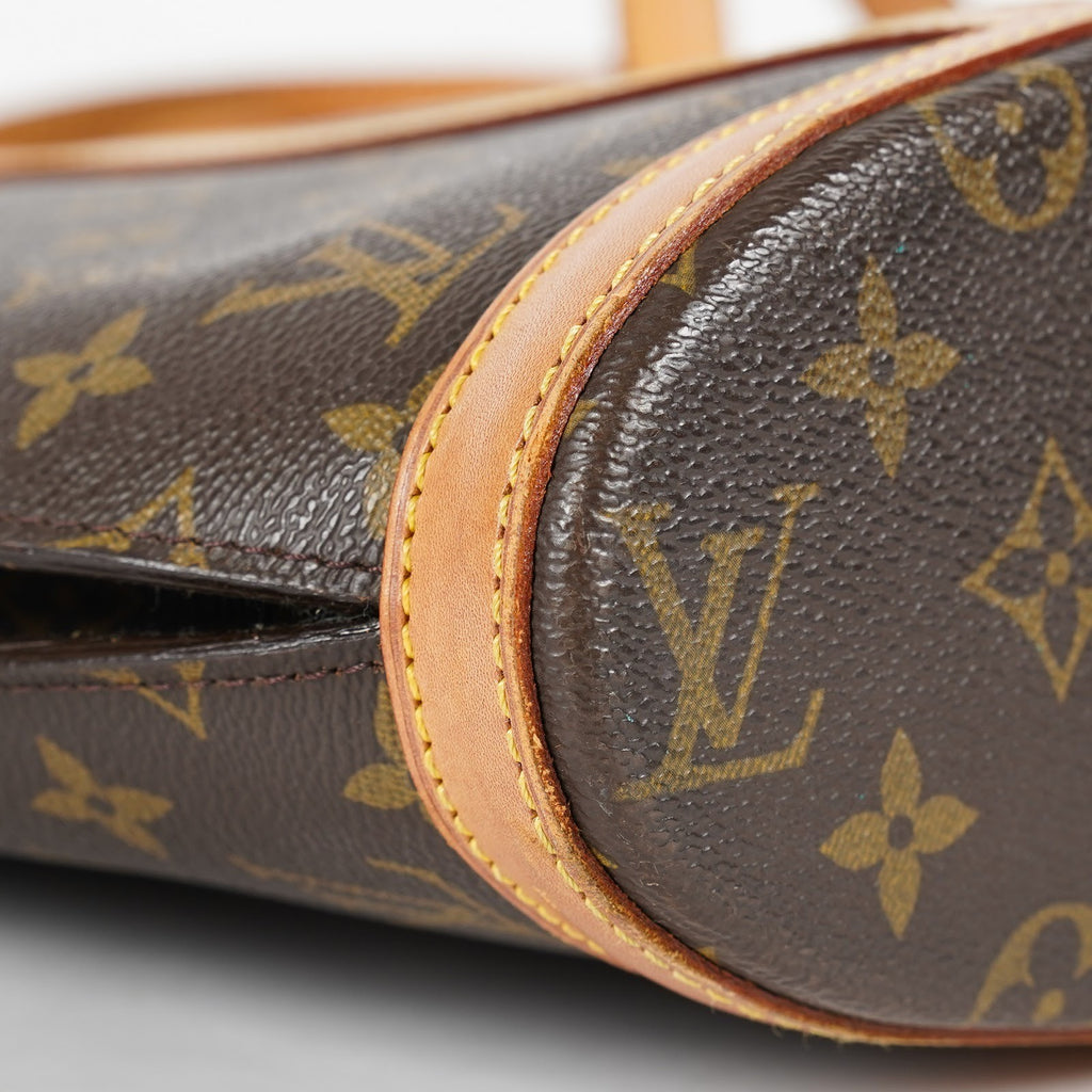 Louis Vuitton Babylone Monogram Brown Shoulder Tote Bag Used M51102 07E142530027